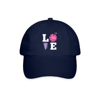 Liebesdesign Für Cheerleader Cheer Girls - Baseballkappe - Blau/Blau - Vorne