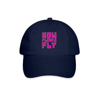 How Airplanes Fly Design for Pilots - Baseball Cap - blue/blue - Front
