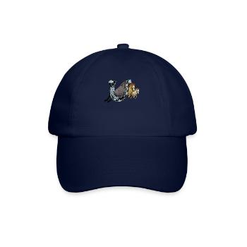 Hufeisen Pferd design für Reiterinnen, - Baseballkappe - Blau/Blau - Vorne