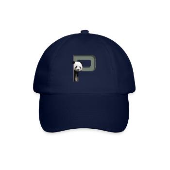 Alphabet, letter P, Panda - Baseball Cap - blue/blue - Front