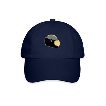Retro Caferacer Helm - Baseballkappe - Blau/Blau - Vorne