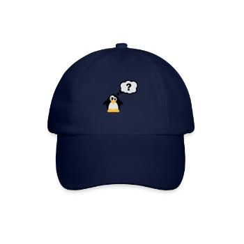 Pinguine Fragezeichen - Baseballkappe - Blau/Blau - Vorne