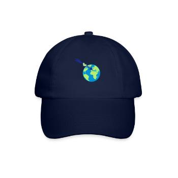 terre europe planète monde amour nature écologique kl - Casquette classique - bleu/bleu - Devant