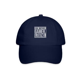 son brother gamer legend - Baseballkappe - Blau/Blau - Vorne