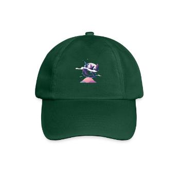 Birds above the Clouds (Dreamy Animals Collection) - Baseballkappe - Flaschengrün - Vorne