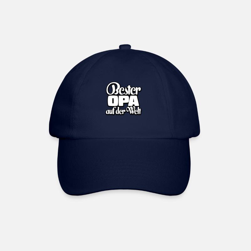 Bester Opa Spruch Geschenk - Baseballkappe - Blau/Blau