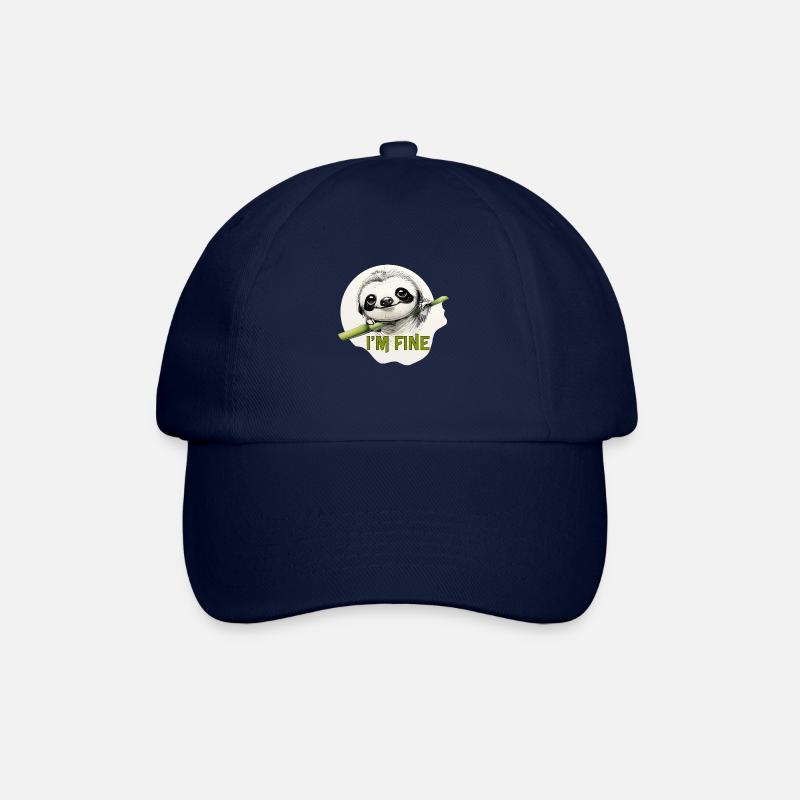 sloth - mir geht es gut - Baseballkappe - Blau/Blau