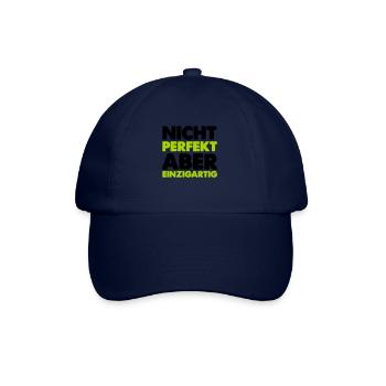 Not perfect but unique - Baseball Cap - blue/blue - Front