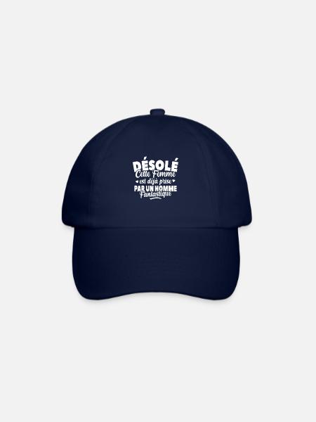 Désolé Cette Femme Est Déjà Prise Idée Cadeau - Casquette classique - bleu/bleu