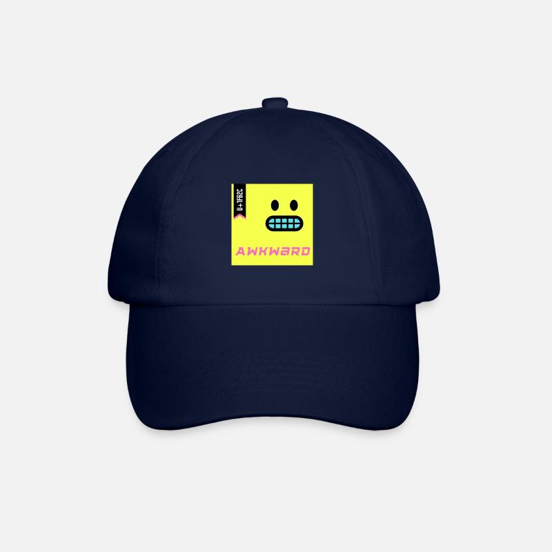 Emoji Day 2022 - Emoji Awkward - Design B - Baseballkappe - Blau/Blau