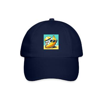 Relaxed like a banana on the beach! Relax - Baseball Cap - blue/blue - Front