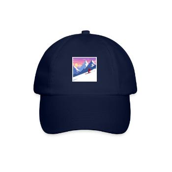 Experience the beauty of the mountains: Skiing - Baseball Cap - blue/blue - Front