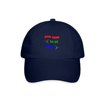 Feel free to be free - Baseball Cap - blue/blue - Front