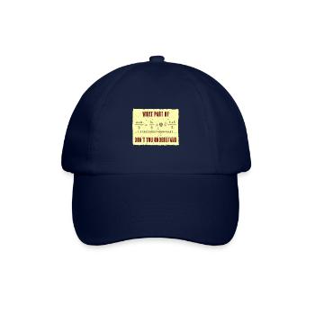 Fibonacci Folge Kunst Goldener Schnitt Mathe - Baseballkappe - Blau/Blau - Vorne