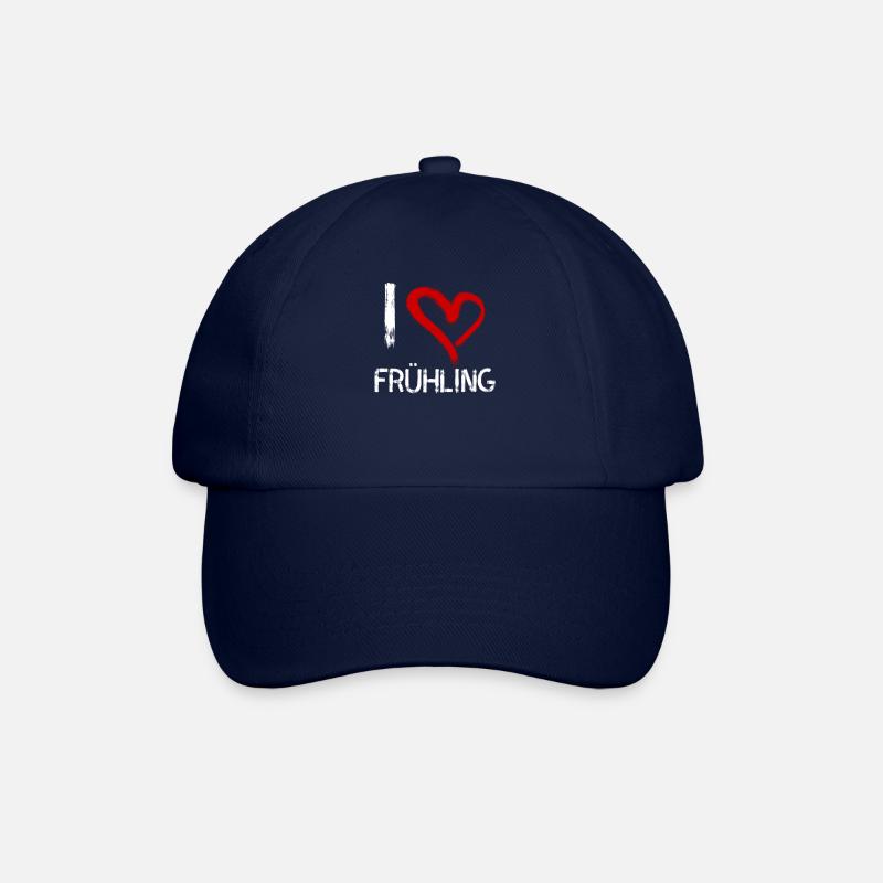 Ich liebe Frühling - Baseballkappe - Blau/Blau
