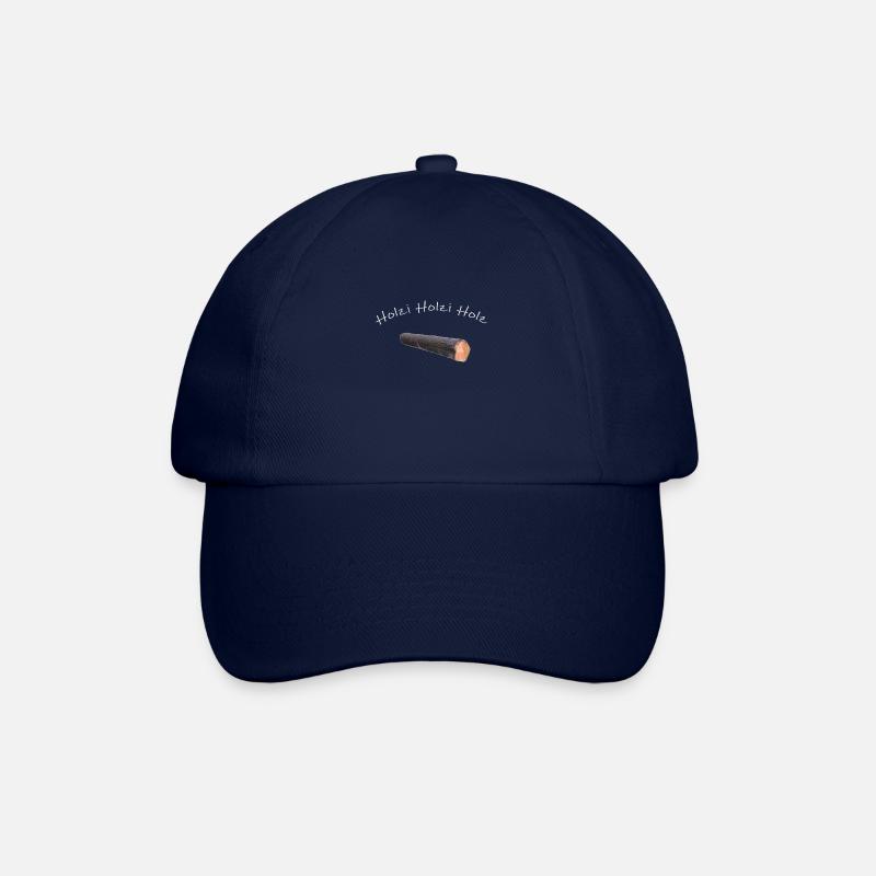 holz - Baseballkappe - Blau/Blau
