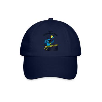 Blindes Huhn Volleyball - Baseballkappe - Blau/Blau - Vorne