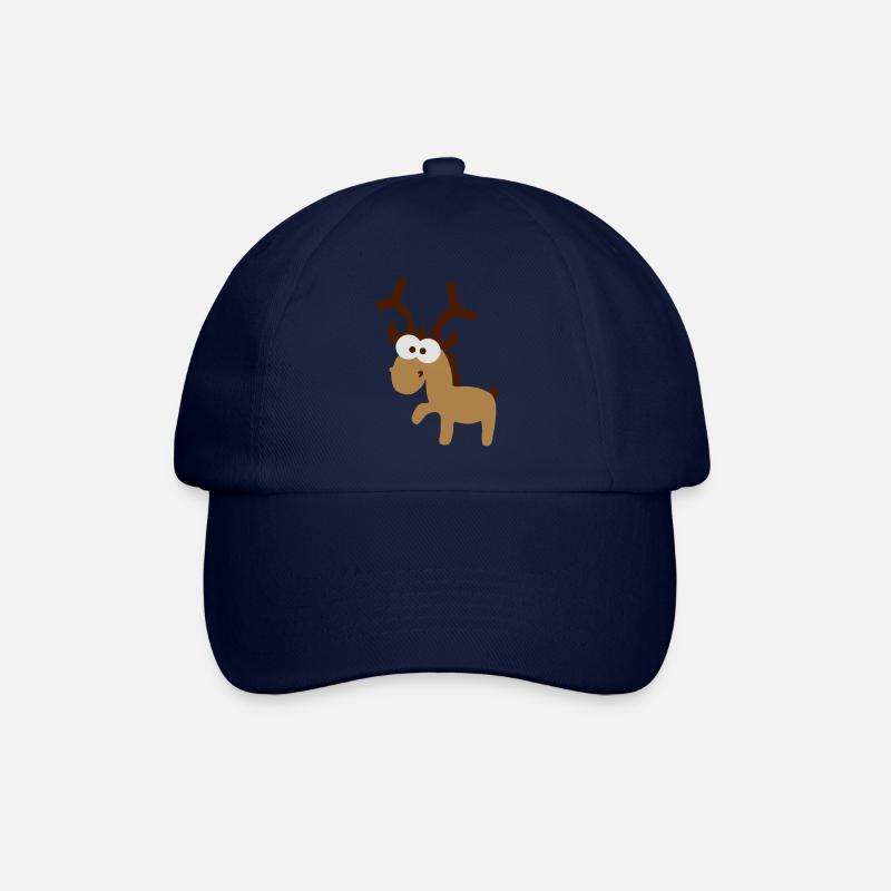 Rentier - Baseballkappe - Blau/Blau