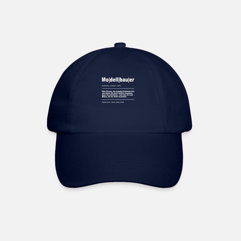 Modellflug Pilot Modellbau Flugzeug Modellbauer - Baseballkappe - Blau/Blau