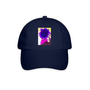 sommerblume pop Art - Baseballkappe - Blau/Blau - Vorne