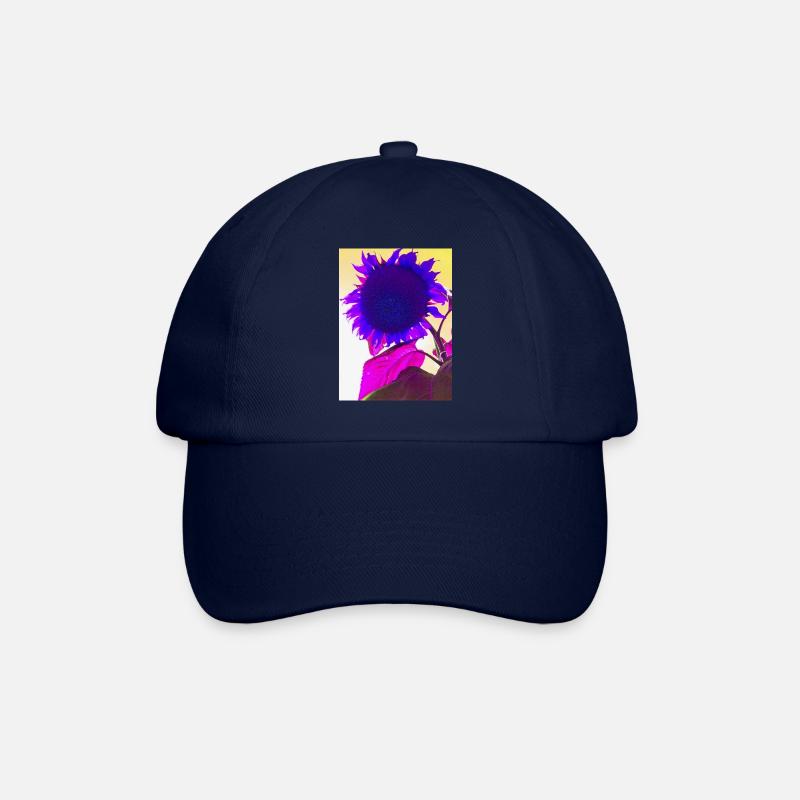 summer flower pop art - Baseball Cap - blue/blue