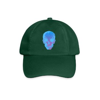 skull head of death halloween - Baseball Cap - bottle green - Front