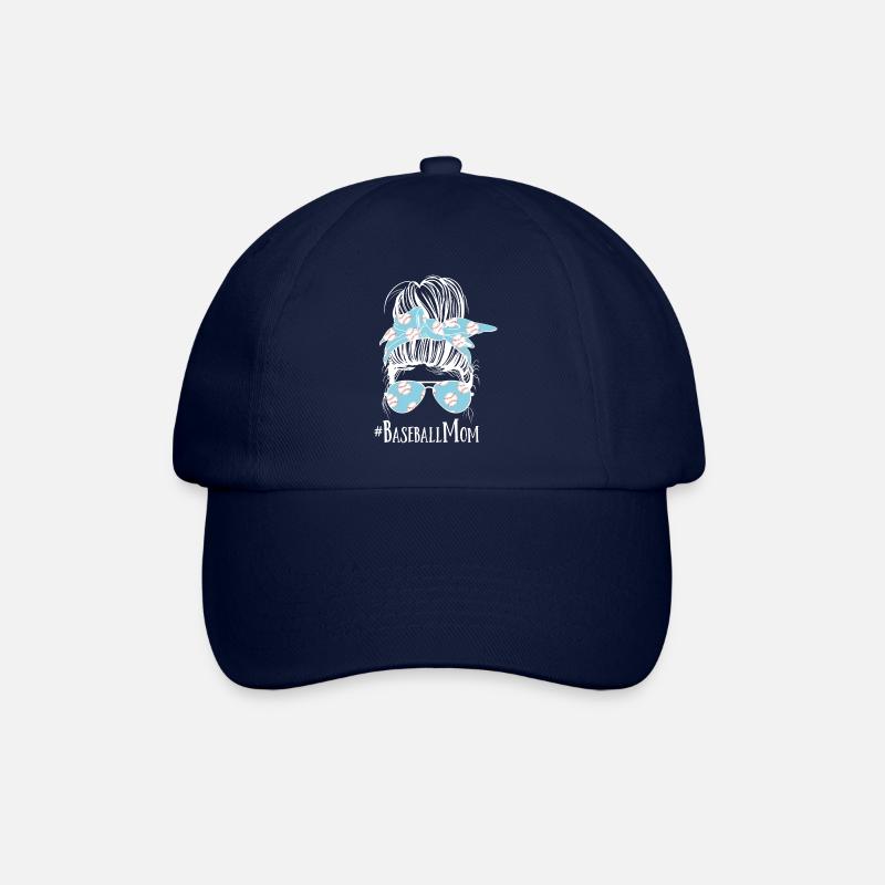 Baseball Mom - Baseballkappe - Blau/Blau