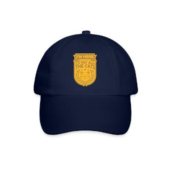 Pet All The Cats - Baseball Cap - blue/blue - Front