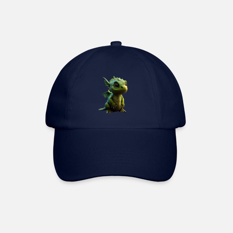 Kleiner Süßer Drache 13 - Baseballkappe - Blau/Blau