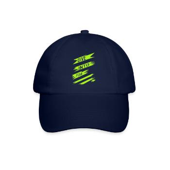 fun embracing courage courage and strength awesome - Baseballkappe - Blau/Blau - Vorne