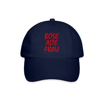 Böse alte frau - Baseballkappe - Blau/Blau - Vorne