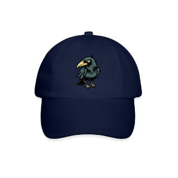 Corbeau Bande dessinée Animal - Casquette classique - bleu/bleu - Devant