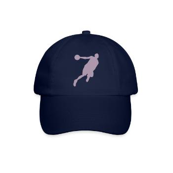 Silhouette de basketteur, design sportif dynamique - Casquette classique - bleu/bleu - Devant