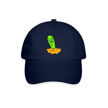 Laughing Cactus Cacti Face Prickly Desert - Baseball Cap - blue/blue - Front