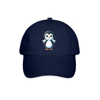 Cute Penguin Angel Cartoon Chibi Style - Baseball Cap - blue/blue - Front