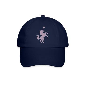 Unicorn Tennis Player Silhouette Minimalist - Baseball Cap - blue/blue - Front