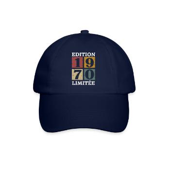 Limited edition 1970 born in 1970 - Baseball Cap - blue/blue - Front