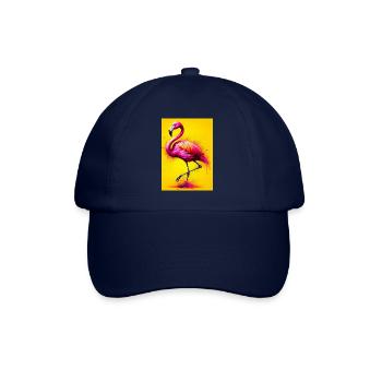 Flamingo - Baseballkappe - Blau/Blau - Vorne