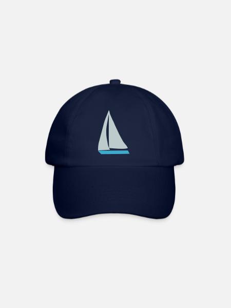 Segelboot - Baseballkappe - Blau/Blau