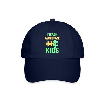 I teach awesome kids - Baseballkappe - Blau/Blau - Vorne