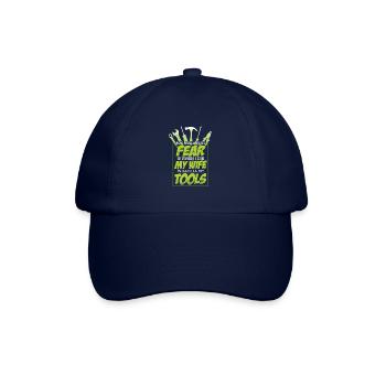 Handwerker Angst Frau verkauft mein Werkzeug - Baseballkappe - Blau/Blau - Vorne