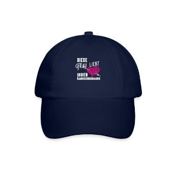 Diese Frau liebt ihren Karosseriebauer - Baseballkappe - Blau/Blau - Vorne