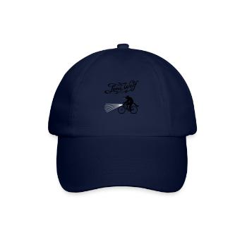 Lone Wolf on bike - Baseballkappe - Blau/Blau - Vorne