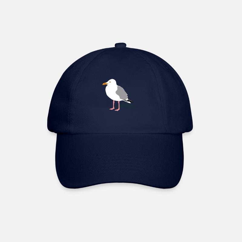 möwe seagull gull hafen segeln sailing hamburg - Baseballkappe - Blau/Blau