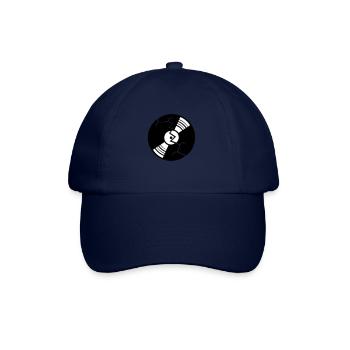 broken cracks vinyl broken destroyed party logo - Baseball Cap - blue/blue - Front