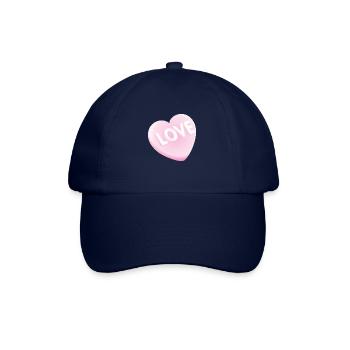Smiley 'Love' Heart - Baseballkappe - Blau/Blau - Vorne