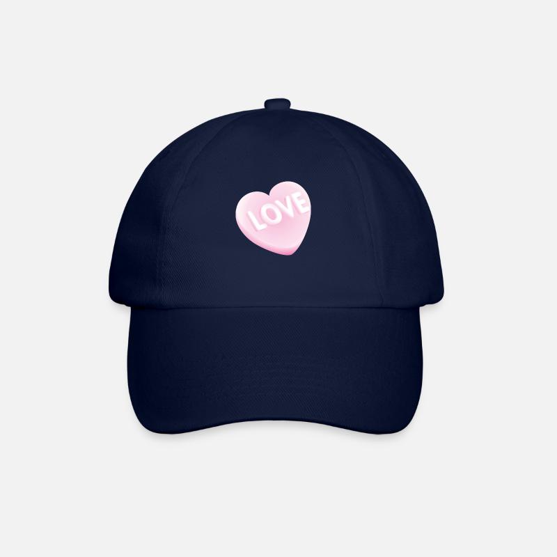 Smiley 'Love' Heart - Baseball Cap - blue/blue