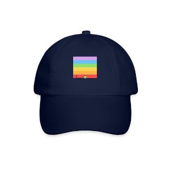 Regenbogen, LGBT, Rainbow, Gay Pride, Love - Baseballkappe - Blau/Blau - Vorne