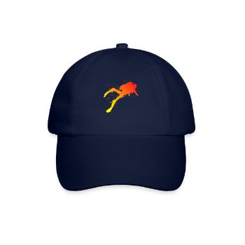 Diving Scuba Dive Herren Jungen Tauchen Taucher - Baseballkappe - Blau/Blau - Vorne