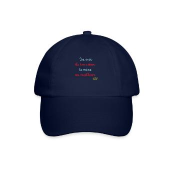 94 - La voix de ton coeur te mène au meilleur - Casquette classique - bleu/bleu - Devant